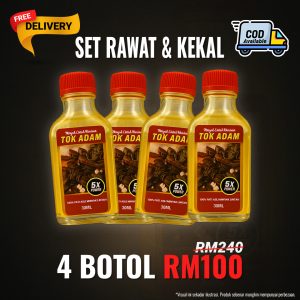 💦 4 BOTOL MINYAK LINTAH WARISAN TOK ADAM